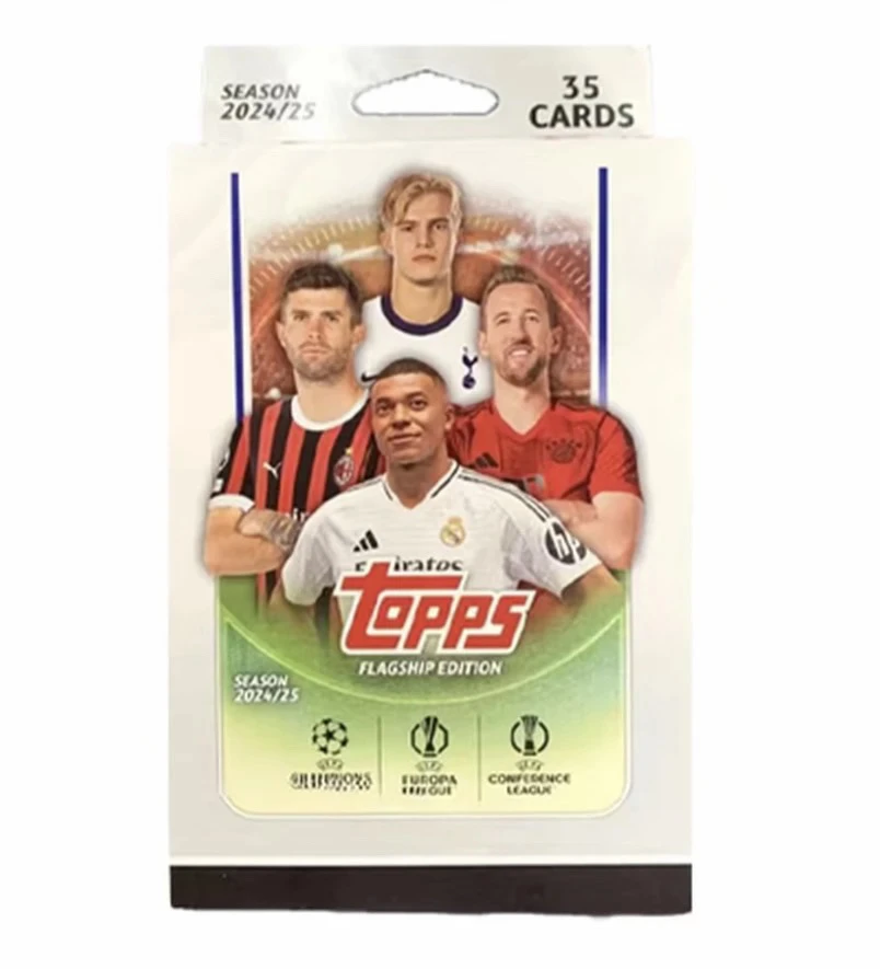 Topps 24-25 Ucc挂盒代搓70遇28足球球星卡 潮玩