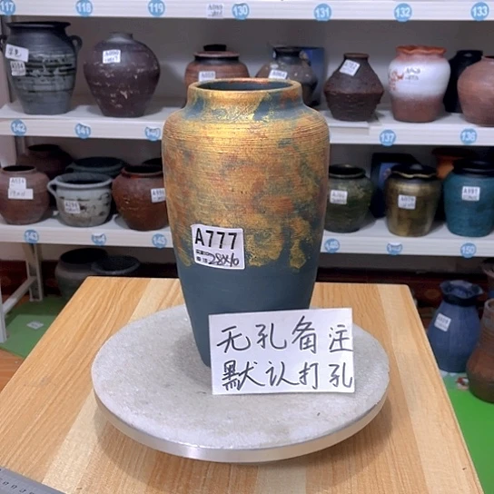 红陶手工制作工艺花盆