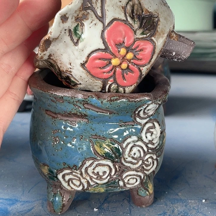 组合半手工花盆浮力炸啦