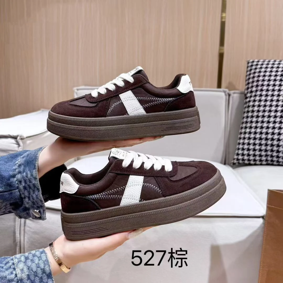 休闲板鞋皮革拼接板鞋防滑百搭ins秋季运动冬季