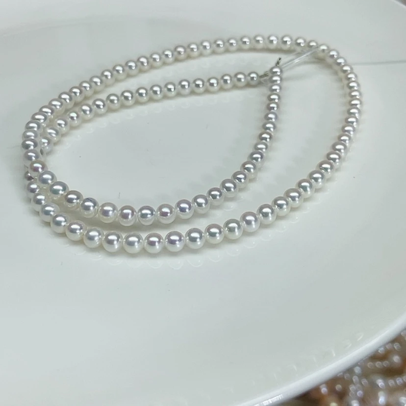 【闪购商品】颈饰银S925镶嵌淡水珍珠火*王3-4毫米