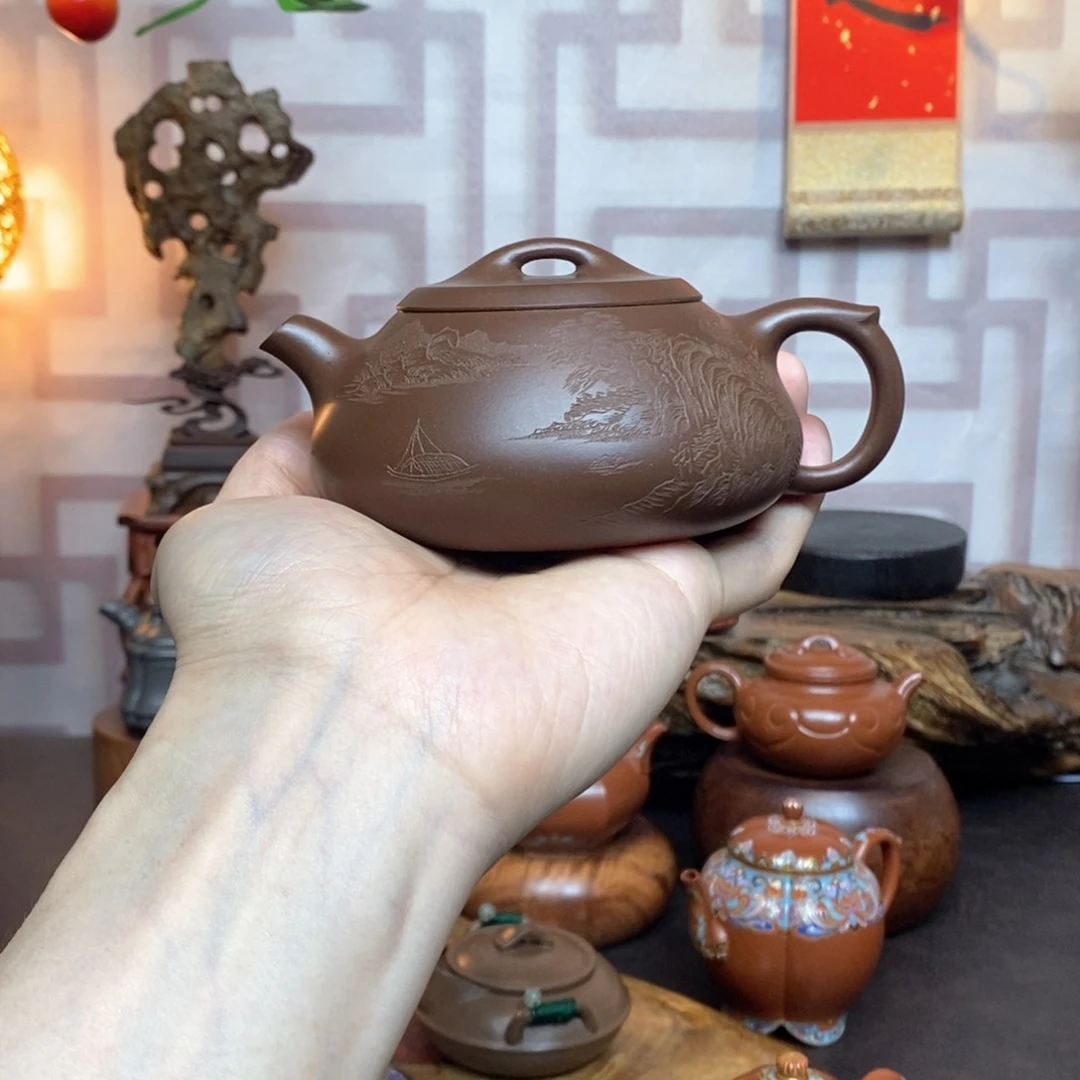 紫砂茶具紫泥大满瓢
