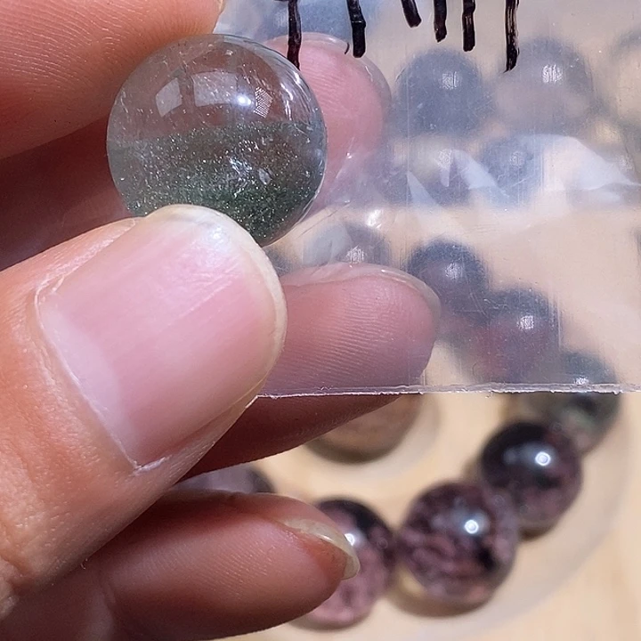 金***芳未镶嵌手链发晶天然水晶，幽灵