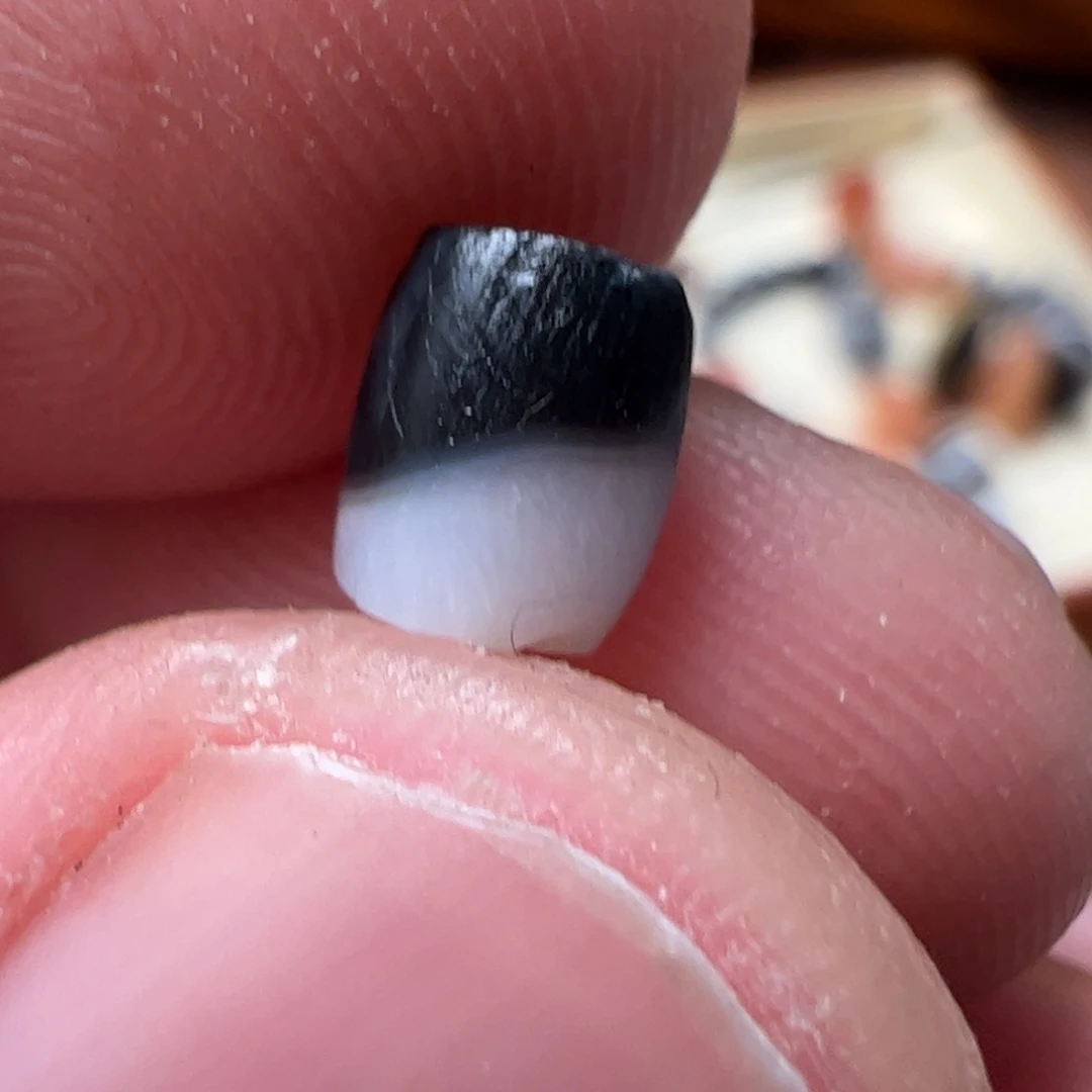 玛瑙/玉髓合金笔搁5m黑白