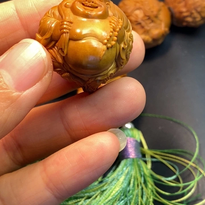 鸿***头手串/手链橄榄核弥勒单子