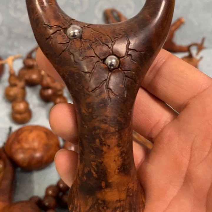 木酒*麻梨疙瘩手工雕刻弓