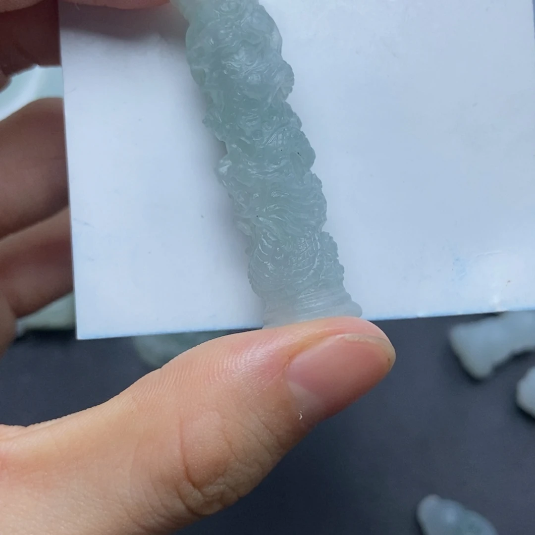 未镶嵌定制翡翠柱子