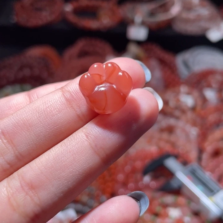 南红玛瑙未镶嵌猫爪2212