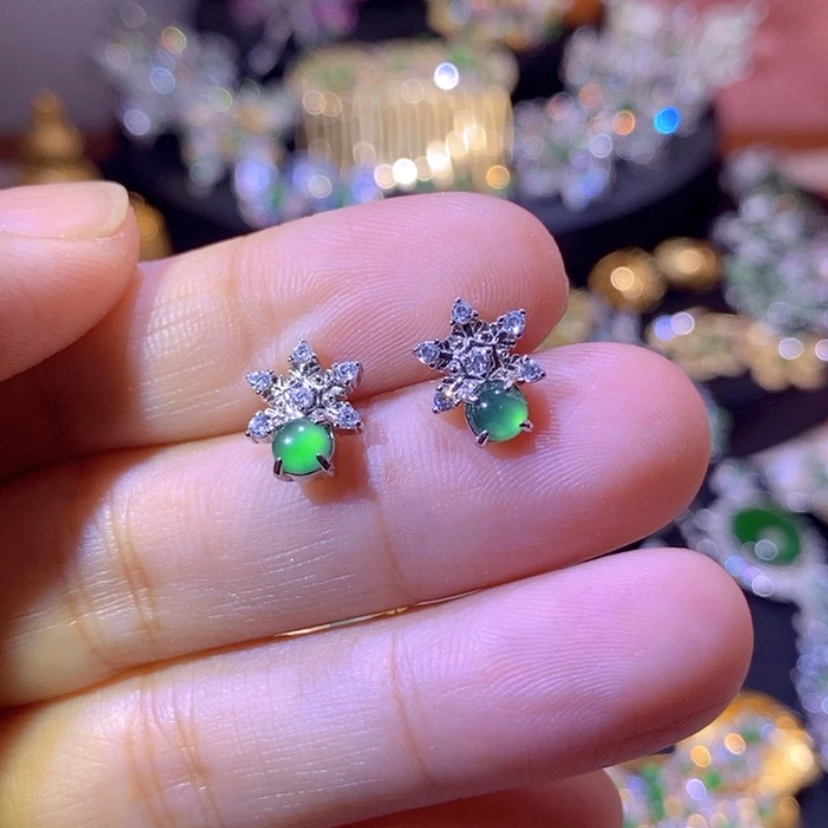 【闪购商品】翡翠挂件银S925镶嵌天然资源