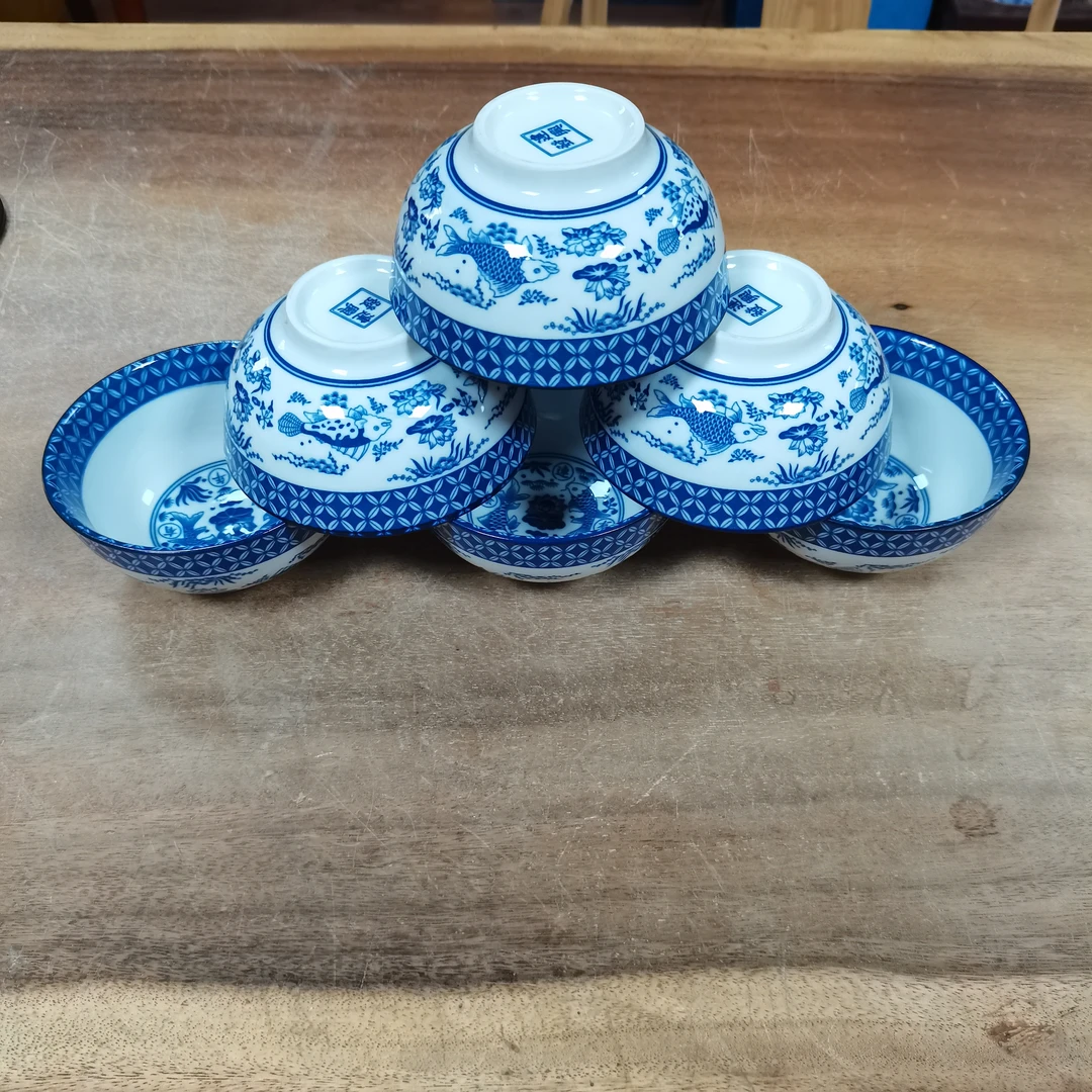 【口径12.5cm】鱼碗6个