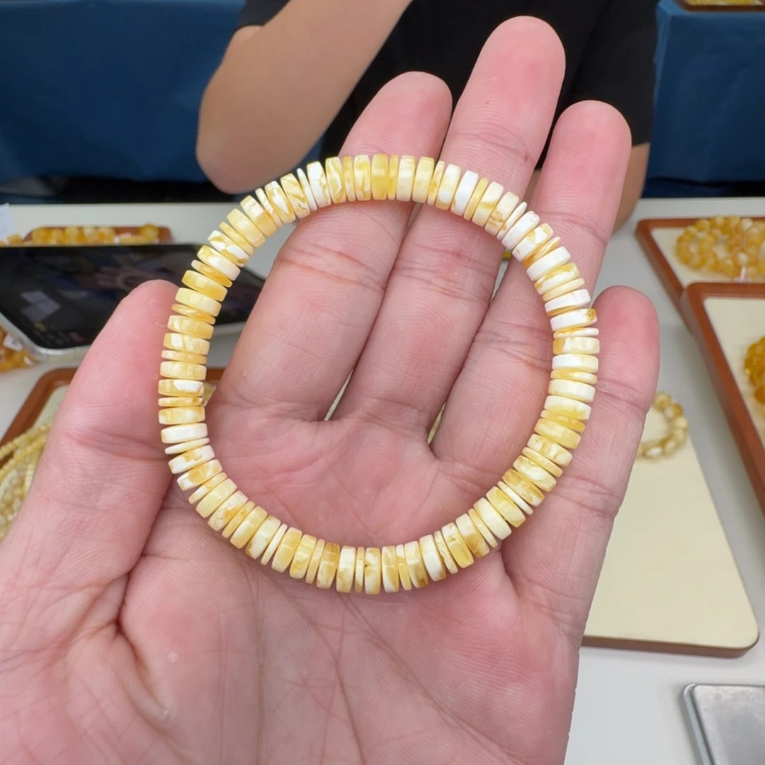 琥珀未镶嵌手链蜜蜡手串