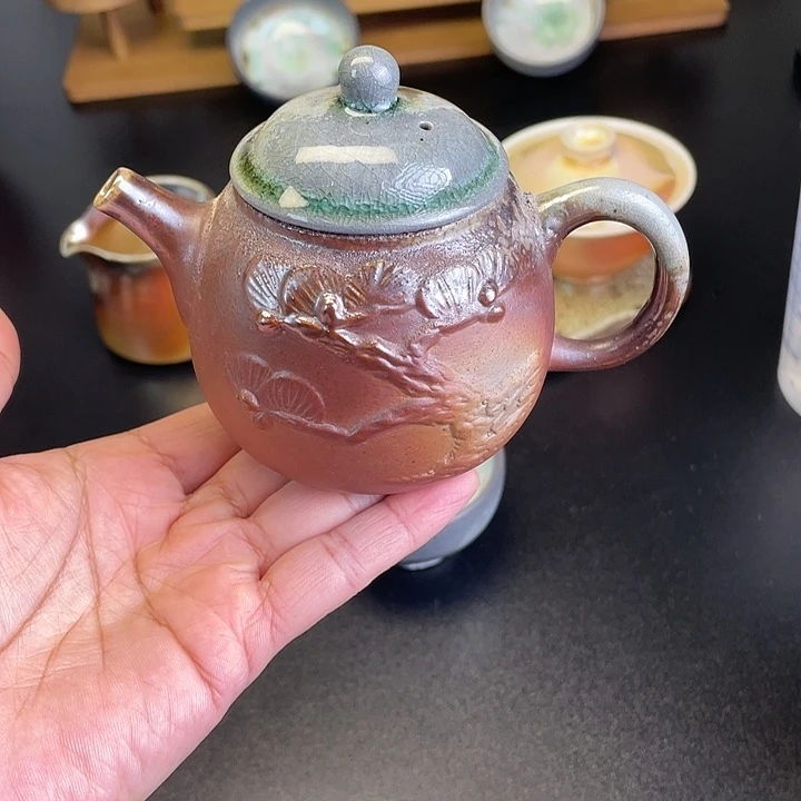 燃茶柴烧茶器精品壶