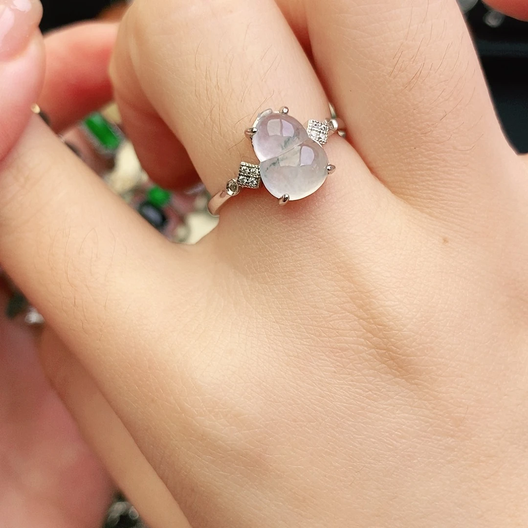 翡翠银S925镶嵌戒指