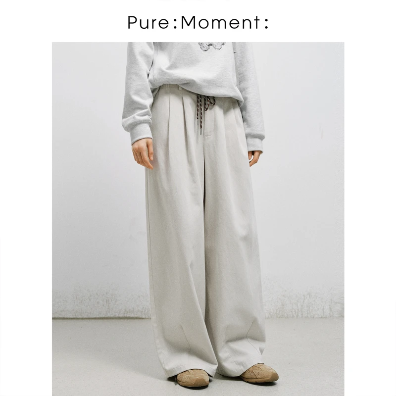小麦檬Pure:Moment:25夏季新款舒适百搭时尚休闲裤4G3150571