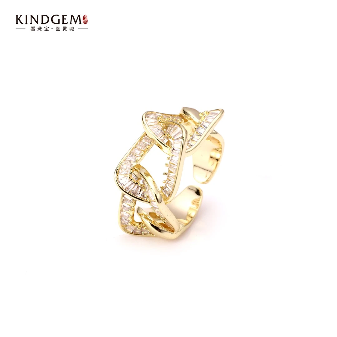 铜合金戒指 【Lisa Nik】美·重工镶嵌精致戒指 CO35XMHC-21869