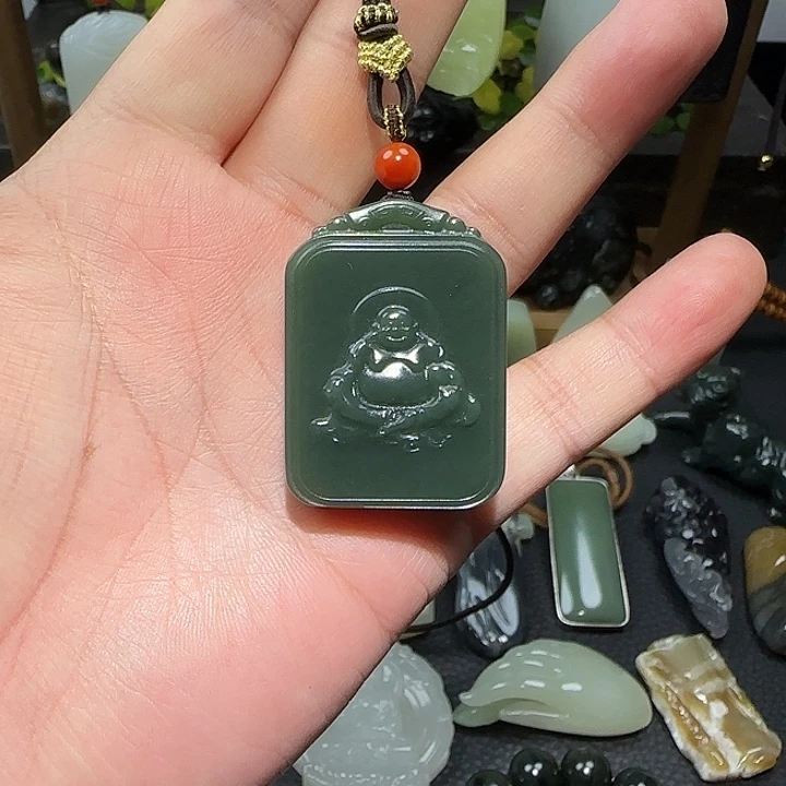 和田玉未镶嵌挂件