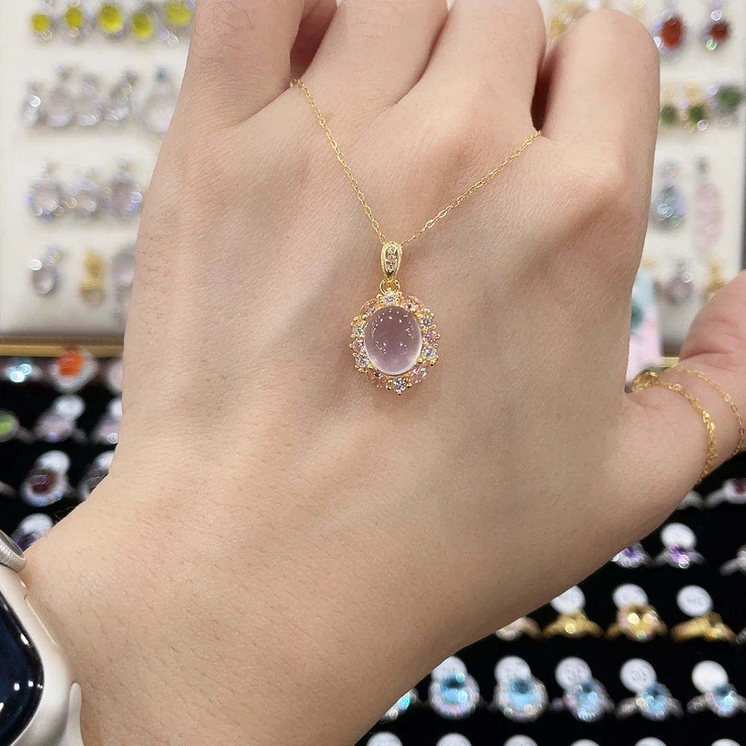 戒指银S925镶嵌萤石