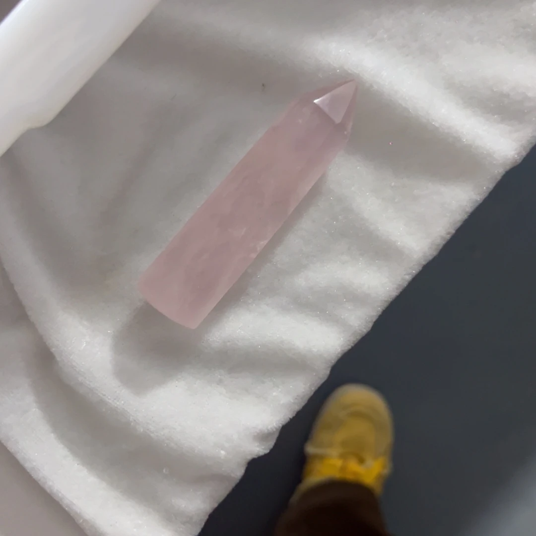 水晶天然未镶嵌粉水