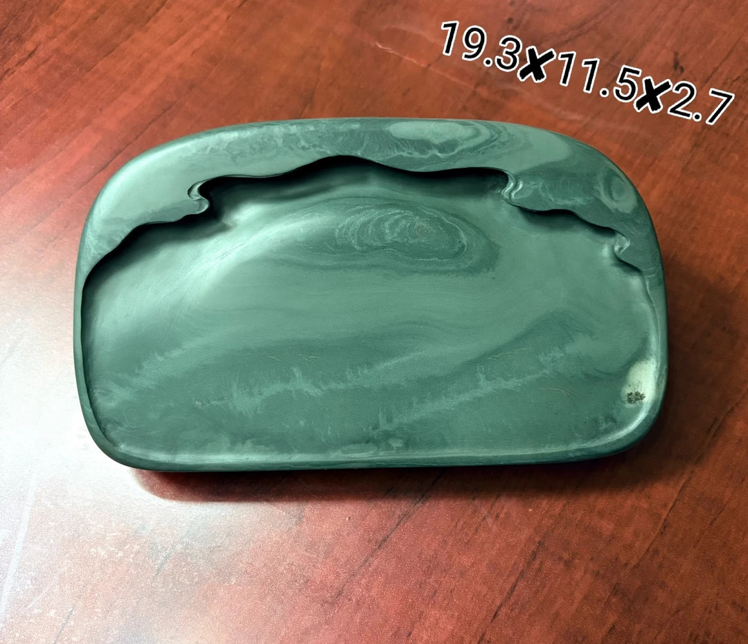 甘肃非遗洮砚文房四宝天然原石手工雕刻洮河砚台