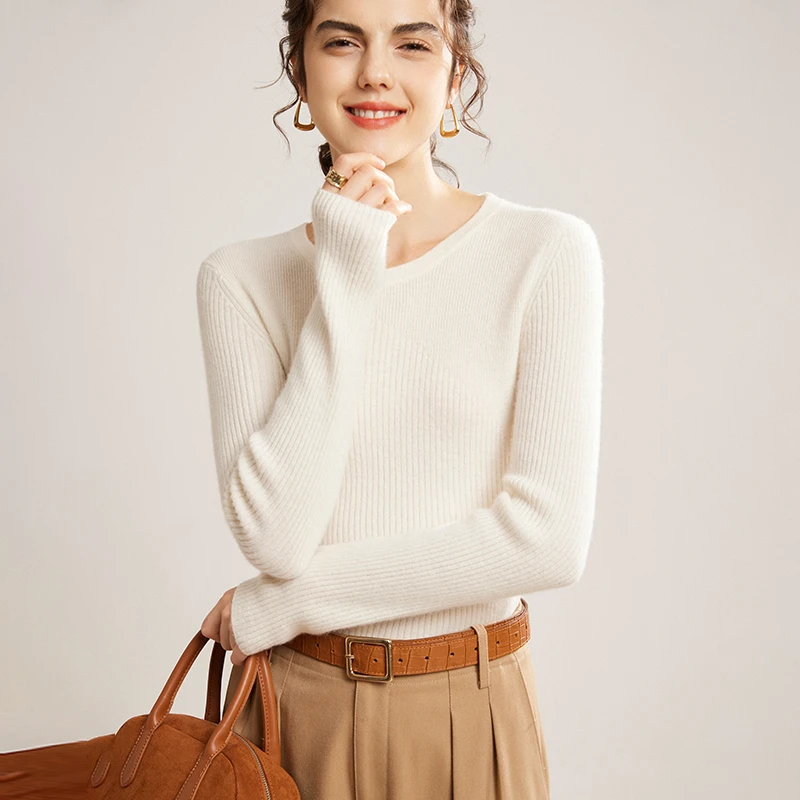 MC2401 高满意度 纯山羊绒 圆领修身 真正舒服的好材质