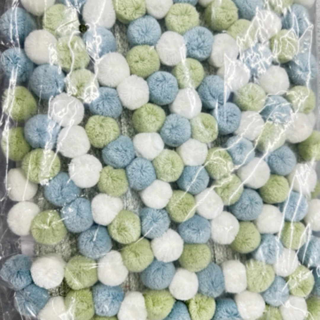 窗帘新款辅料小红书推荐彩色配件花边毛毛沙发毛球三色立边杨梅