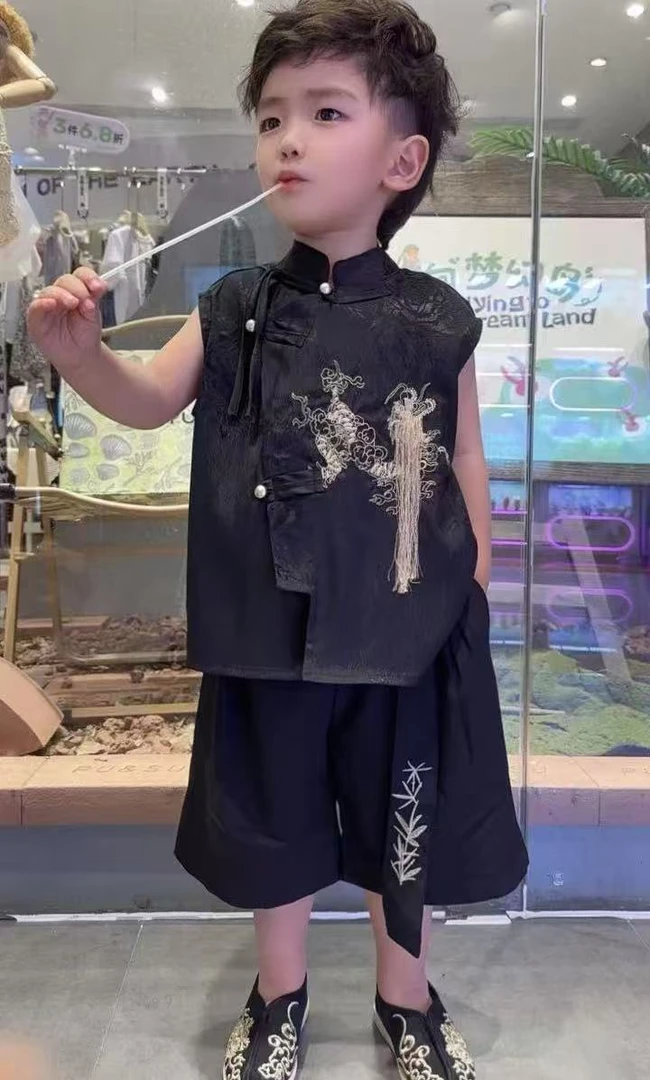 【棉逗熊品牌】男童韩版夏季休闲时尚男童潮牌国风-15609