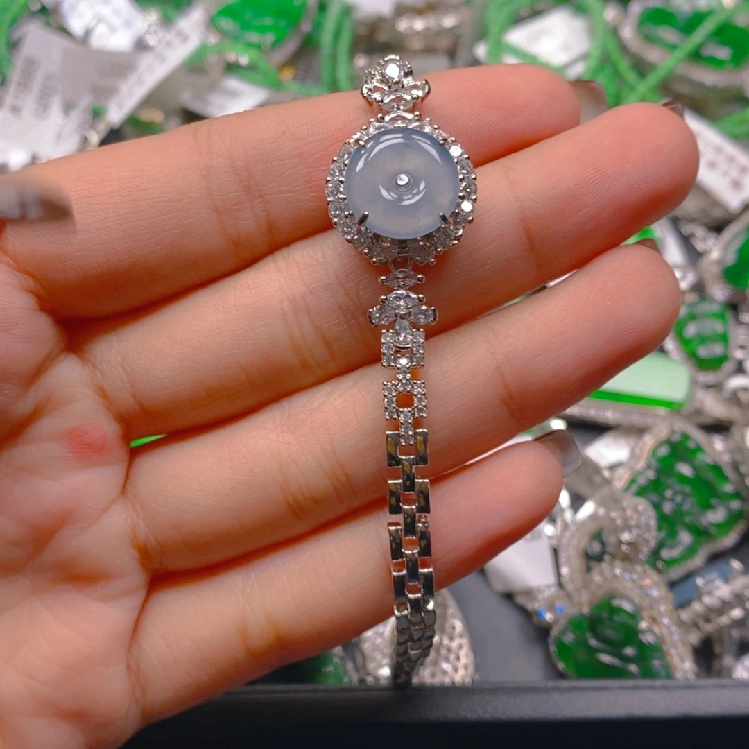 翡翠手链未镶嵌888888888889