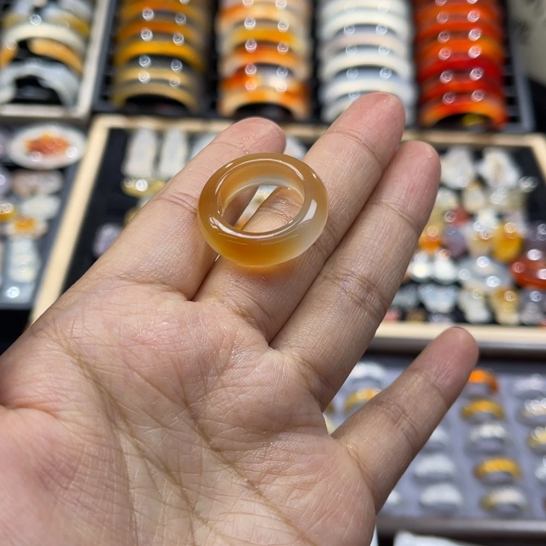 玛瑙/玉髓未镶嵌戒指