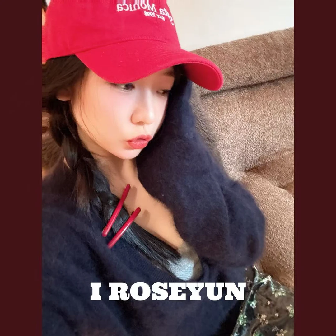 【Rose Yun】极简ROW叠穿深V山羊绒&绵羊毛套头毛衣  JY095143