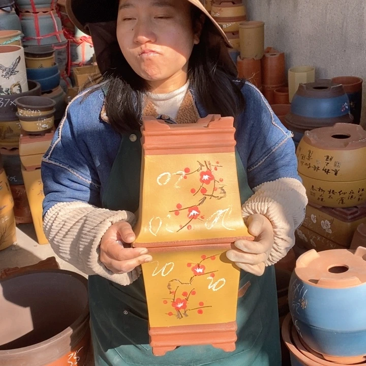 紫砂花盆紫砂花盆