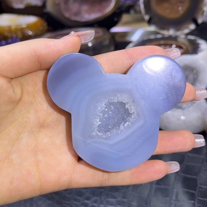 水晶珠宝半成品未镶嵌米奇头