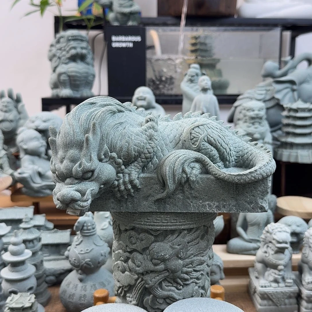 石材青砂石流水镇水兽