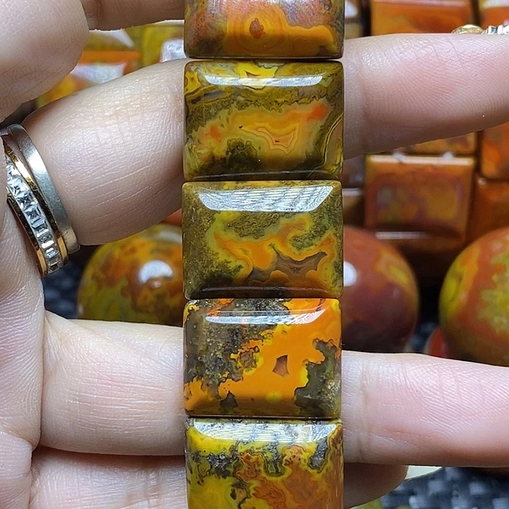 用***3玛瑙/玉髓未镶嵌手链