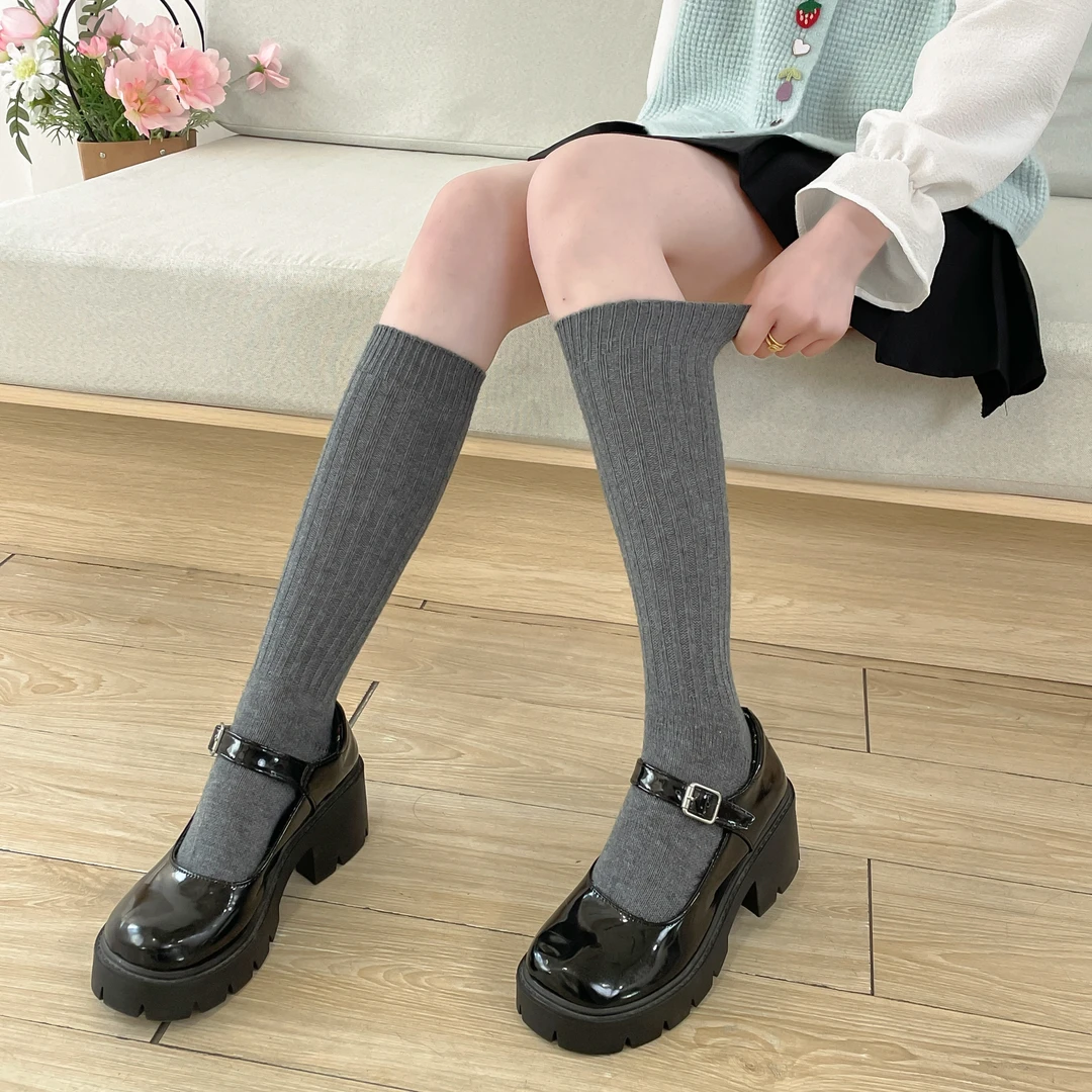 锐优3双短款白色春季羊毛春夏薄款中筒袜袜子