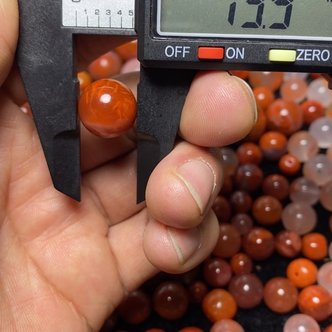 未镶嵌169号圆珠1个南红玛瑙