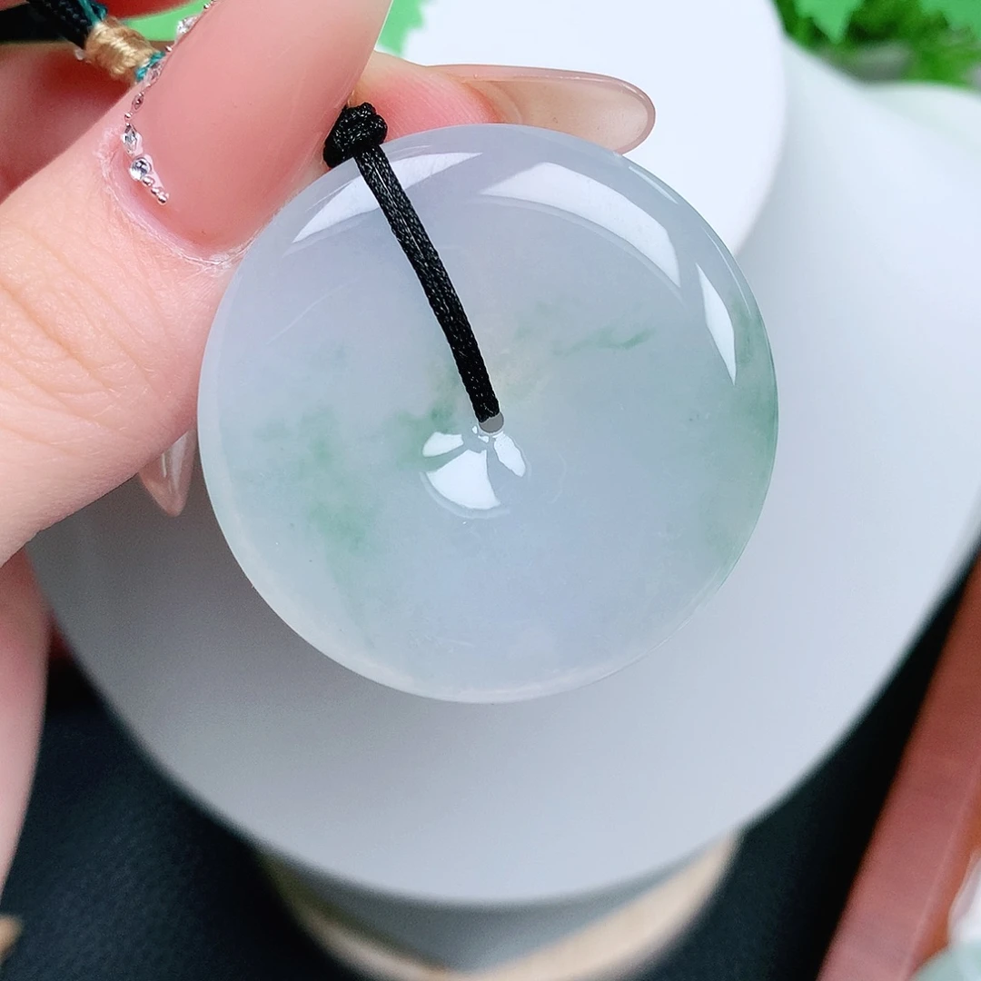 翡翠未镶嵌颈饰平安37.9-6.1