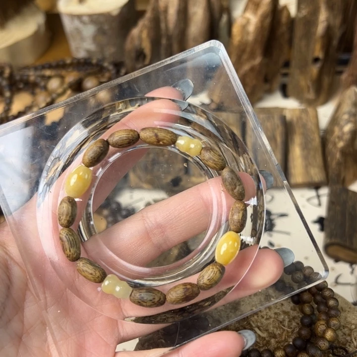 沉香沉香碎屑米珠DIY