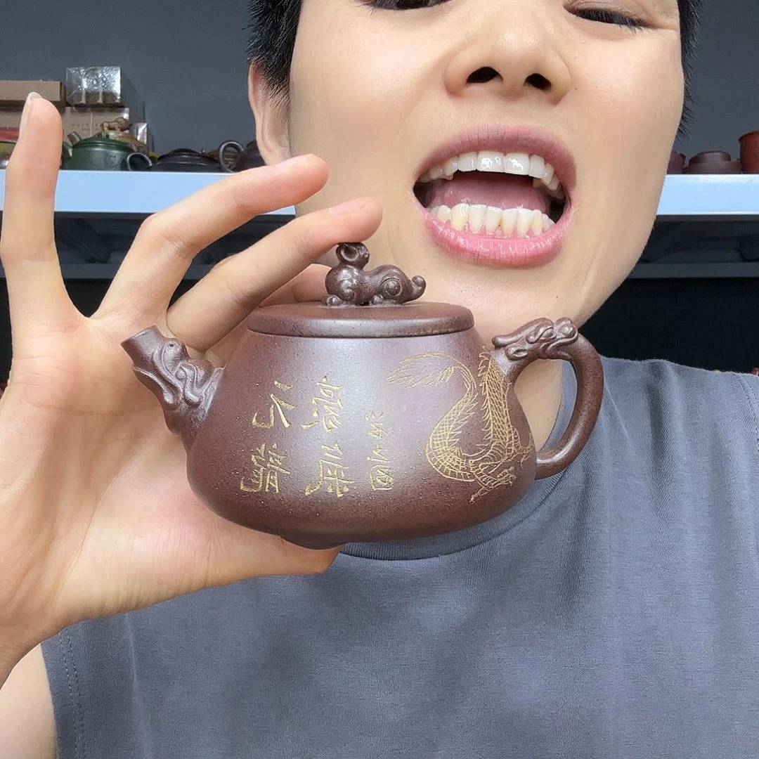茶壶紫砂民间手艺人全手工制作