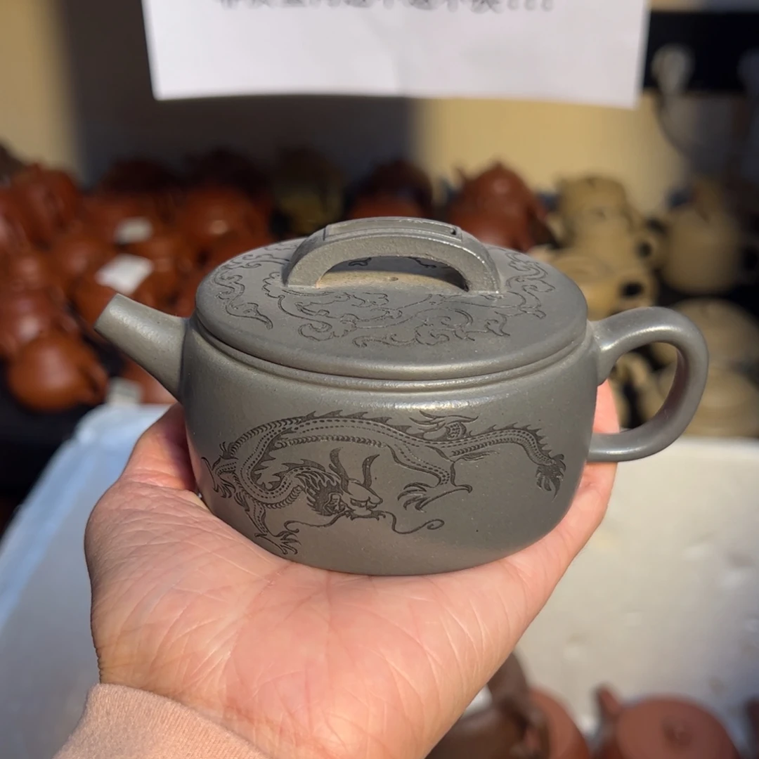 紫砂茶壶宜兴紫砂壶天青