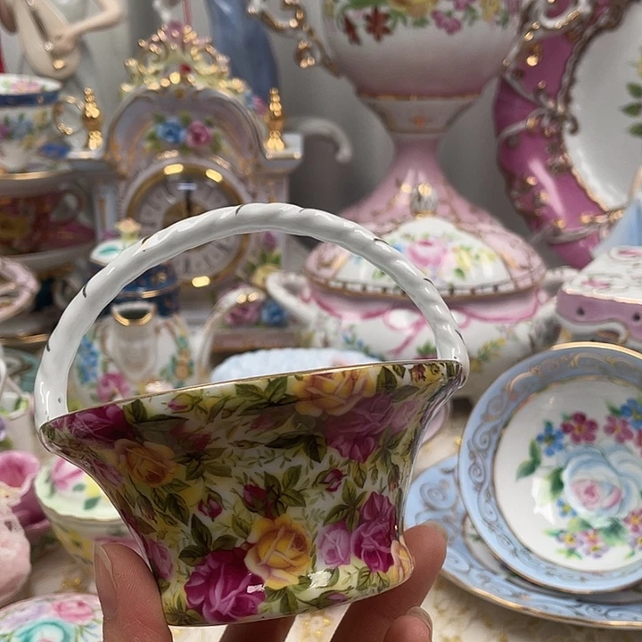 陶瓷陶瓷微瑕提篮