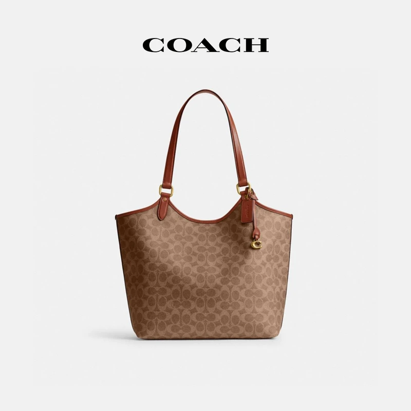 【柴碧云】COACH/蔻驰 时尚老花经典标志帆布DAY 托特包