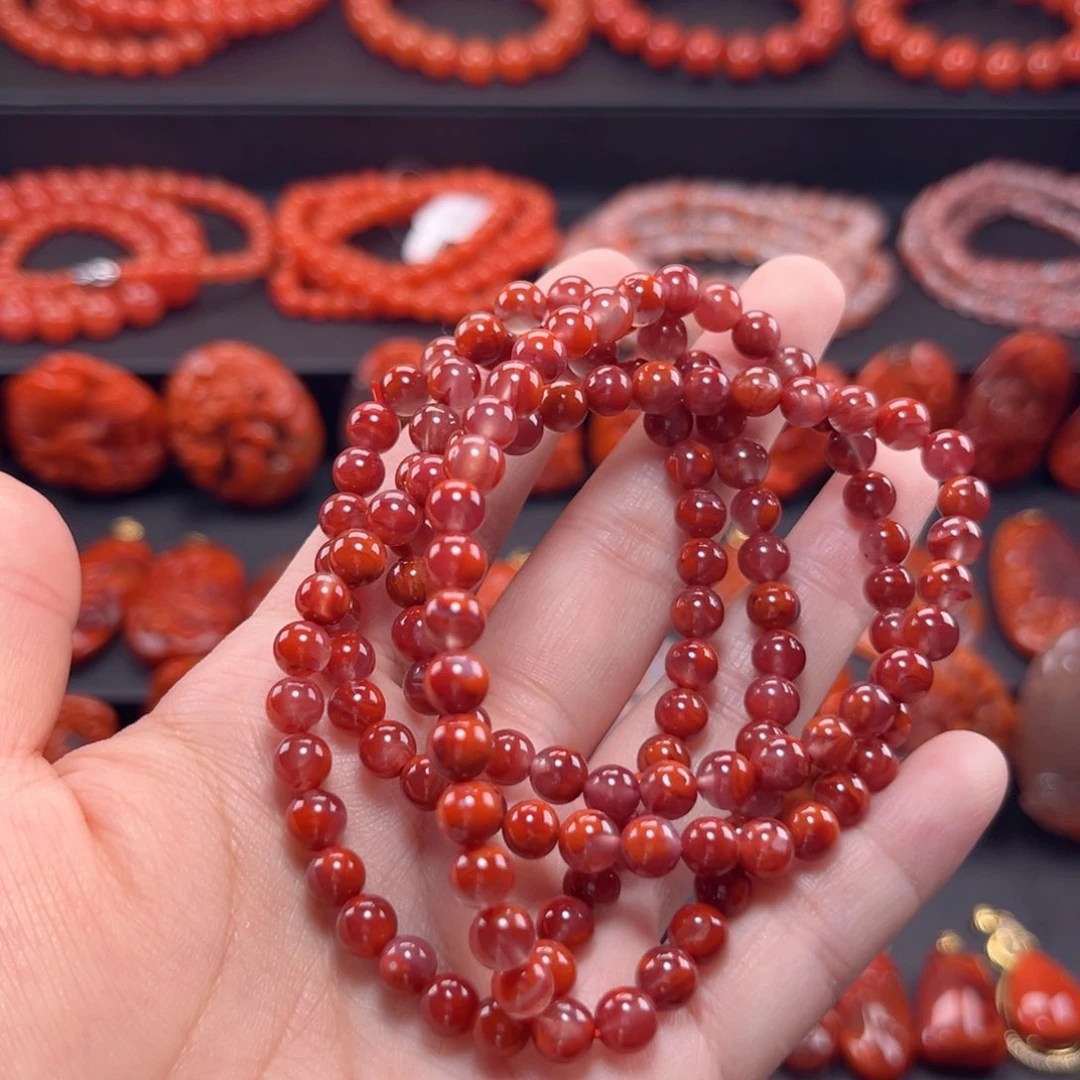 南红玛瑙多圈未镶嵌