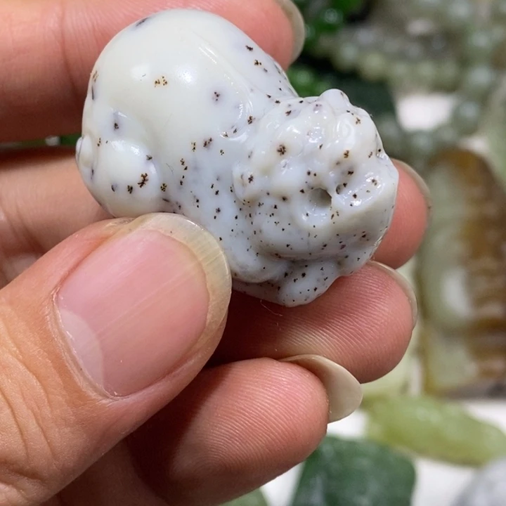 和田玉（糖玉）未镶嵌车挂