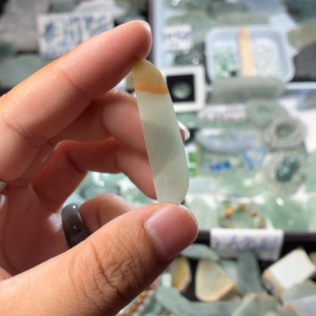 未镶嵌定制翡翠天然缅甸翡翠a货特色件书签