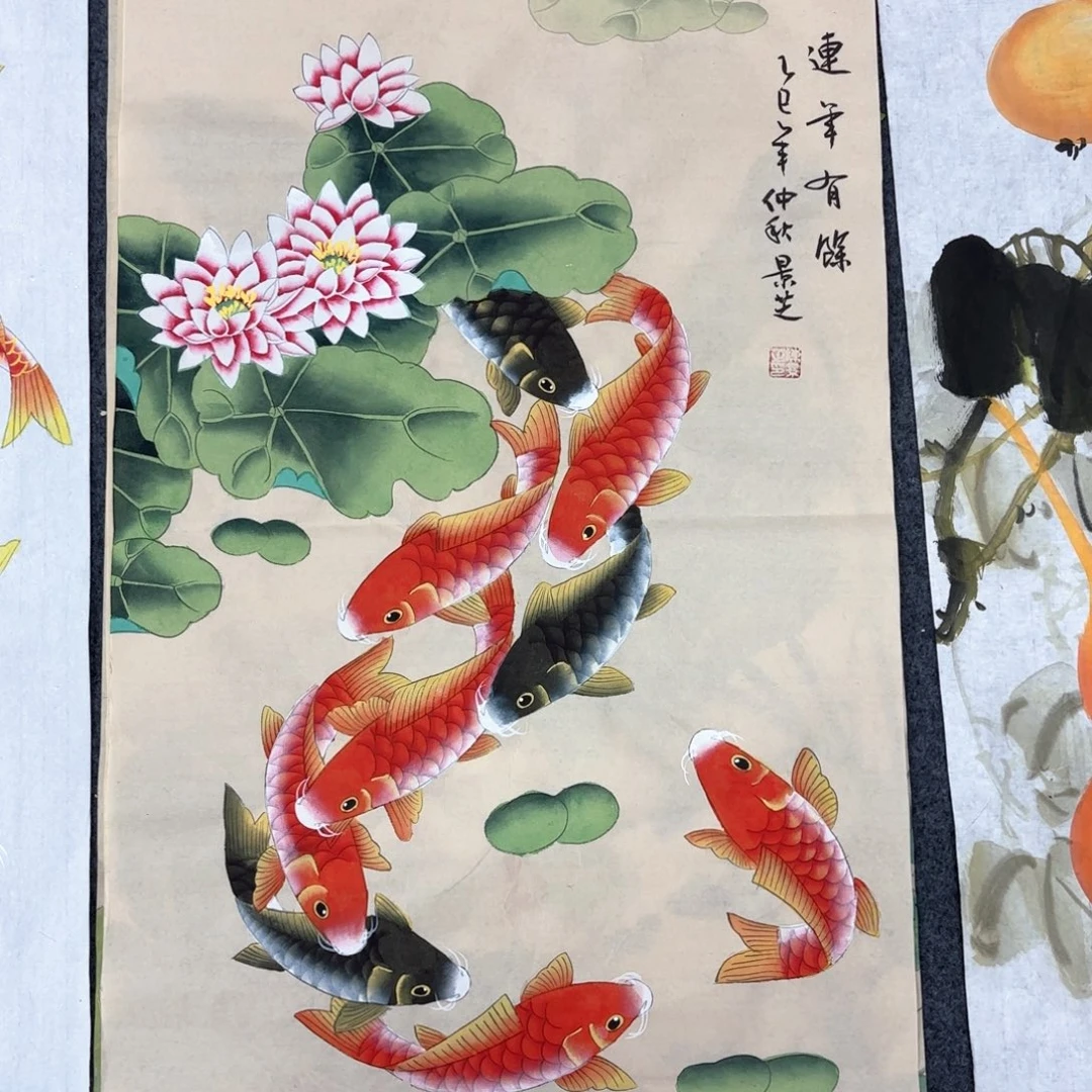 国画纯手工制作的
