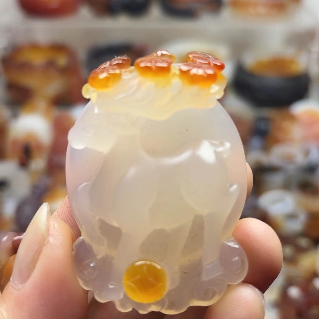 玛瑙/玉髓未镶嵌吊坠(不含链)