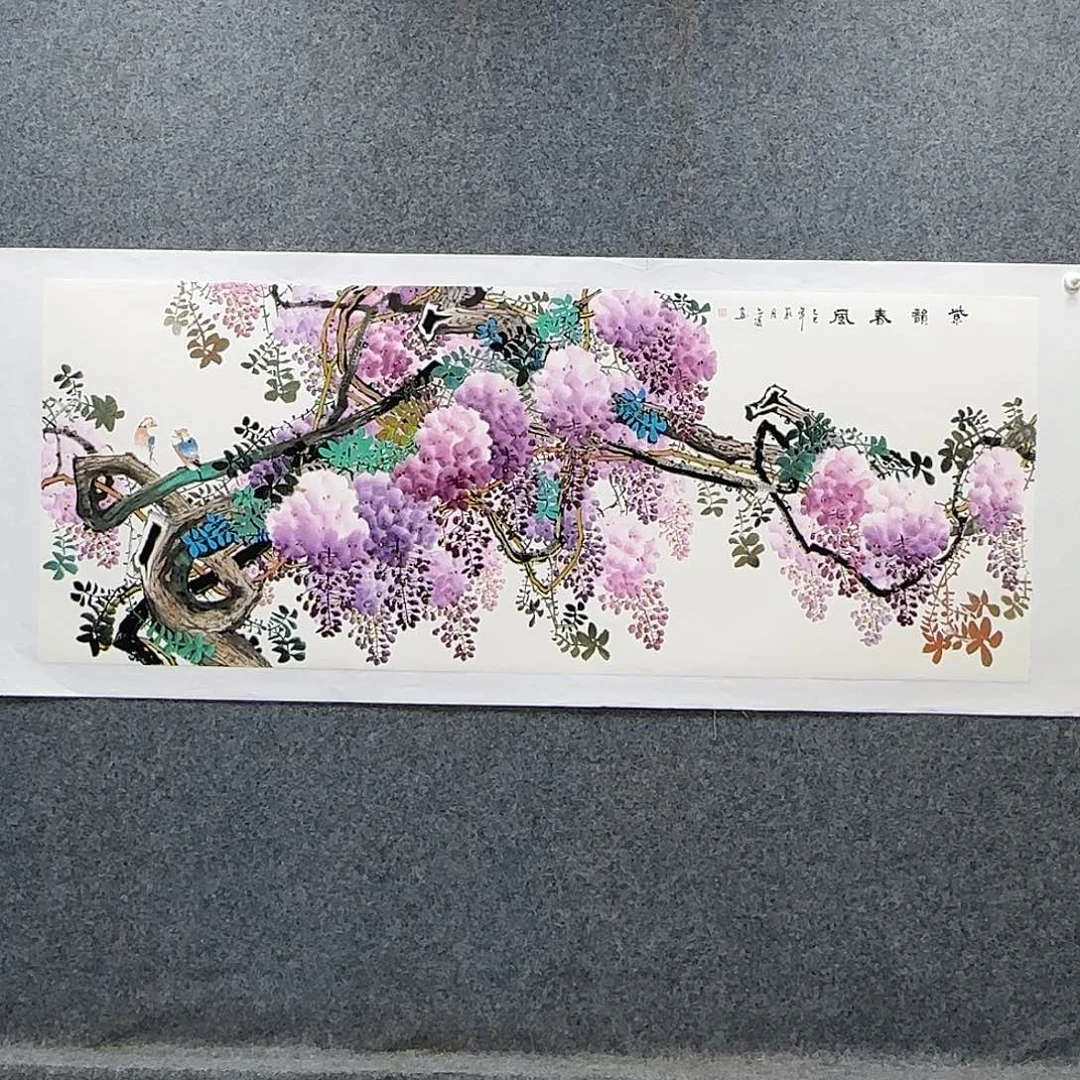国画180*70纯手绘刘亦凌