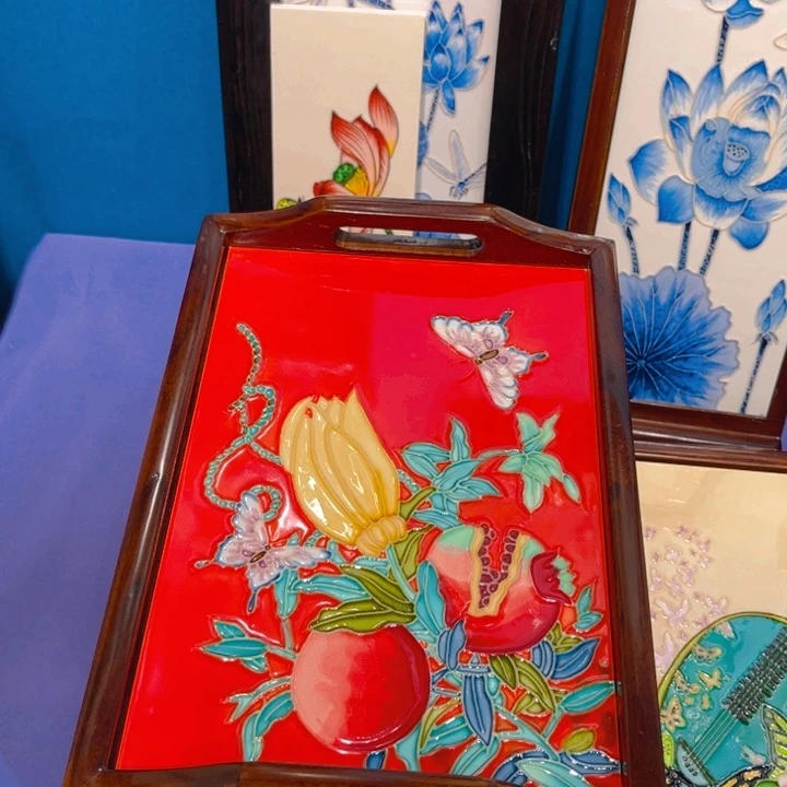 瓷片瓷板画艺术作品