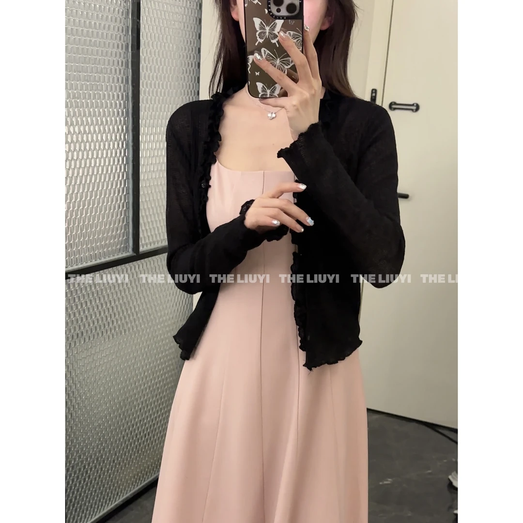 【LIUYI】薄雾开衫~夏季冰丝针织开衫外套53074