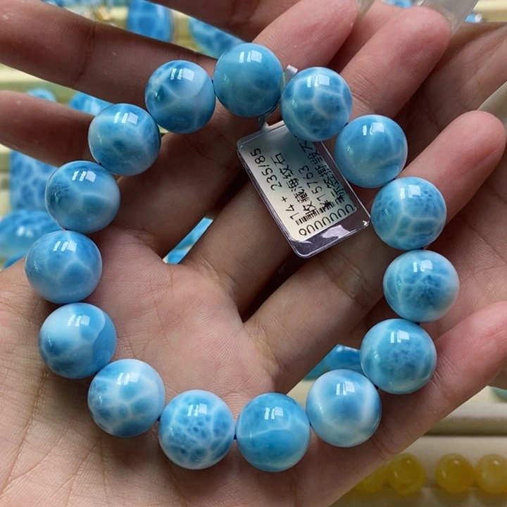 针钠钙石（海纹石）未镶嵌手链